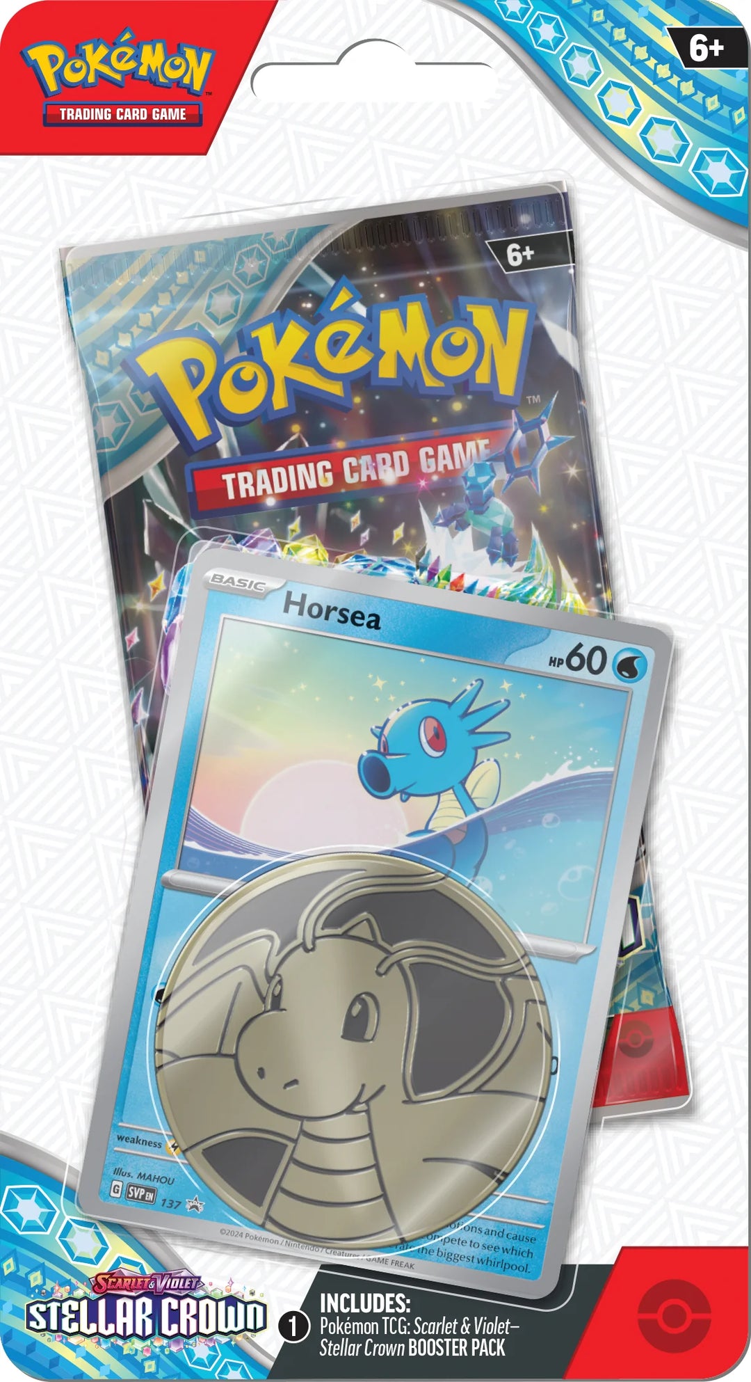Pokémon Scarlet &amp; Violet Stellar Crown Checklane Blister (Horsea) | SV07