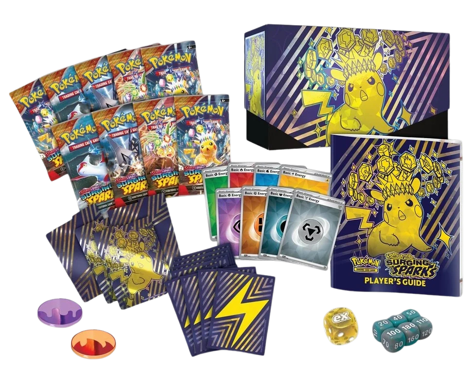 Pokémon Scarlet & Violet Surging Sparks Elite Trainer Box (ETB) | SV08 content