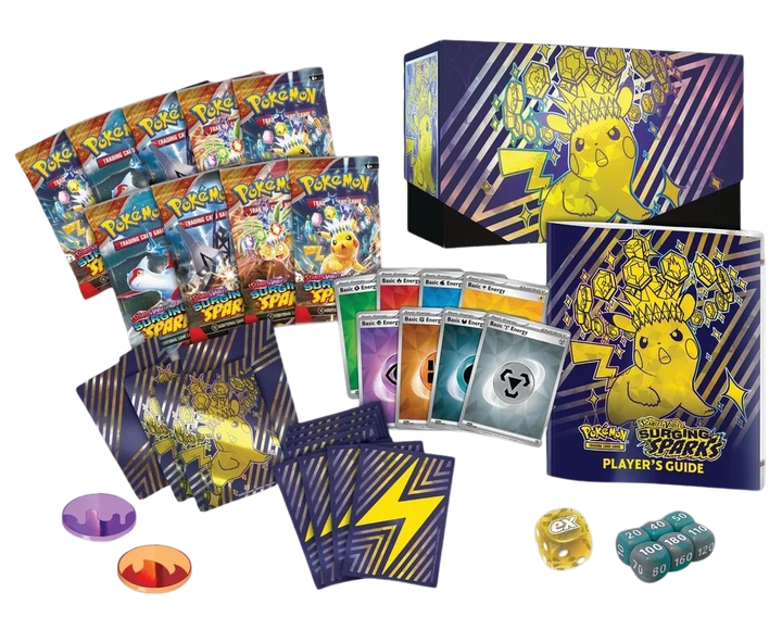 Pokémon Scarlet &amp; Violet Surging Sparks Elite Trainer Box (ETB) | SV08 content