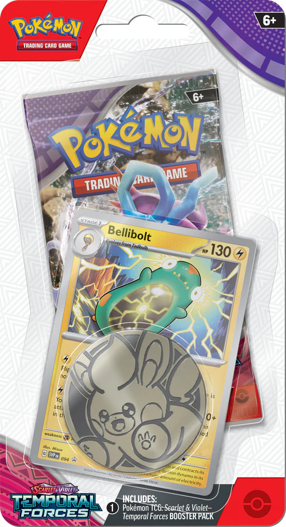 Pokémon Scarlet & Violet Temporal Forces Checklane Blister (Bellibolt) | SV05
