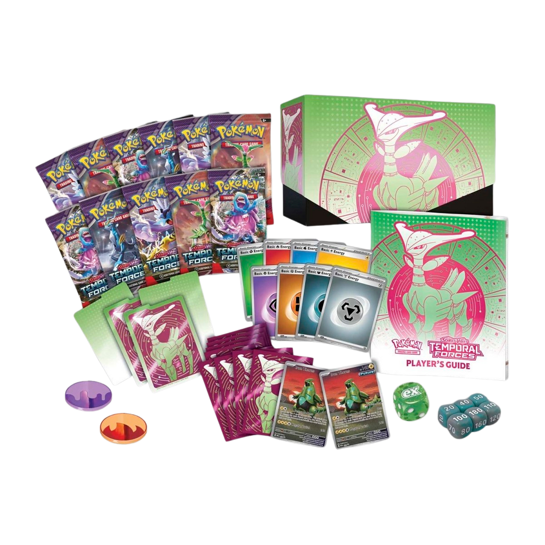 Pokémon Scarlet &amp; Violet Temporal Forces Pokémon Center Elite Trainer Box (PC ETB) (Iron Leaves) | SV05 2