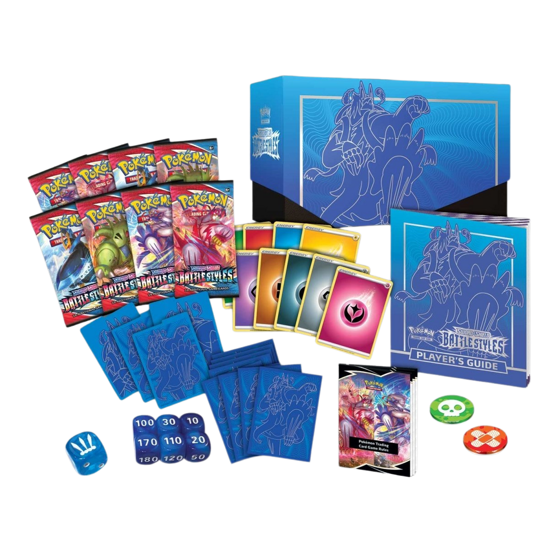Pokémon Sword &amp; Shield Battle Styles Elite Trainer Box (ETB) (Rapid Strike Urshifu) | SWSH05 content