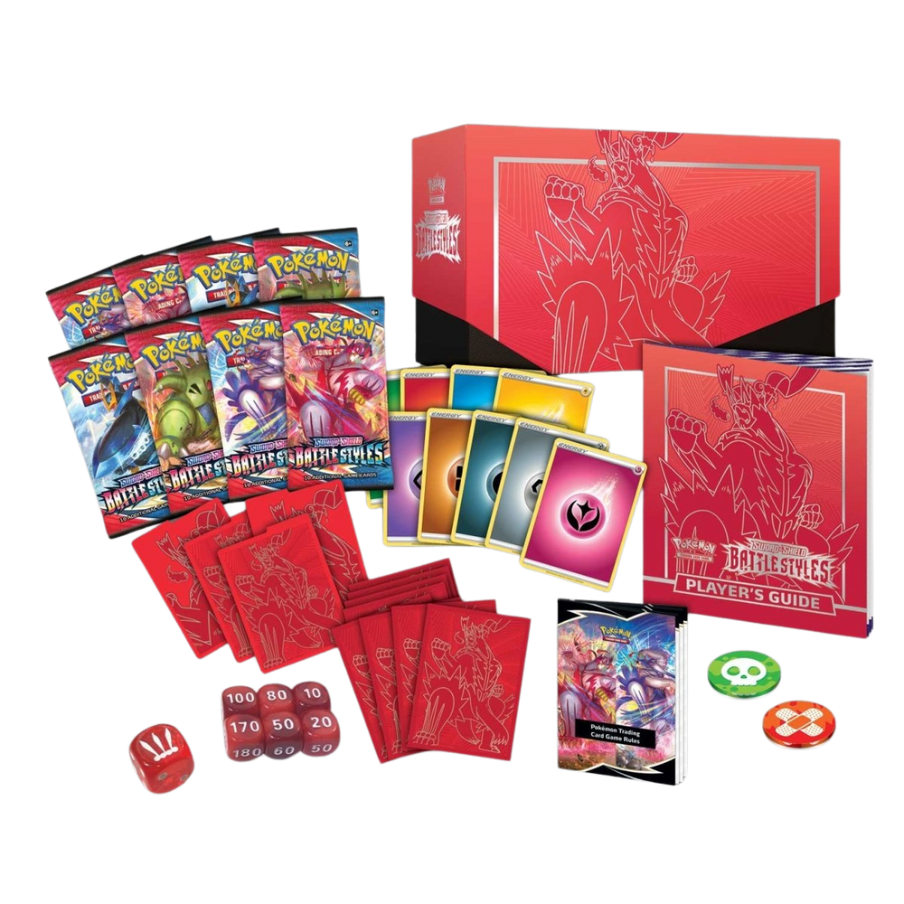 Pokémon Sword & Shield Battle Styles Elite Trainer Box (ETB) (Single Strike Urshifu) | SWSH05 content