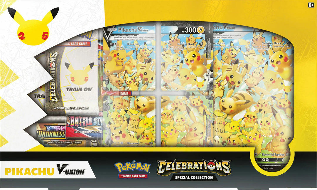 Pokémon Sword &amp; Shield Celebrations Pikachu V-UNION Special Collection Box | SWSH7.5