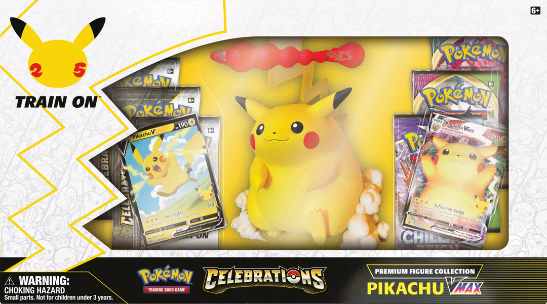 Pokémon Sword &amp; Shield Celebrations Pikachu VMAX Premium Figure Collection Box | SWSH7.5