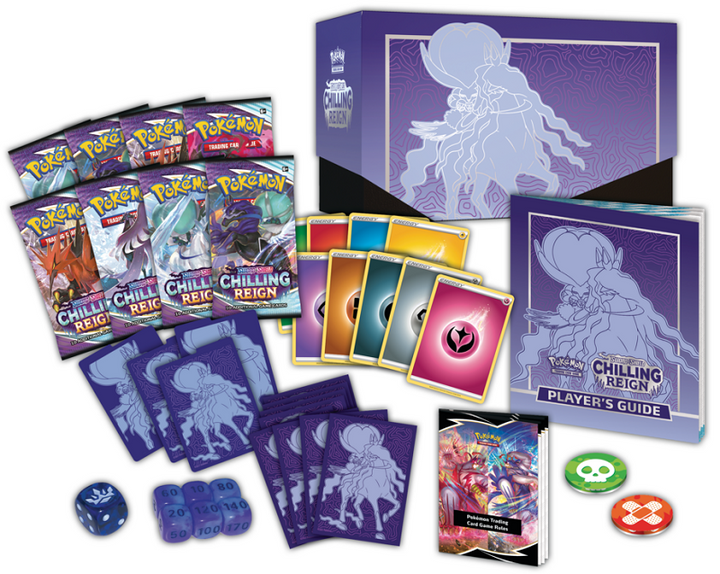 Pokémon Sword &amp; Shield Chilling Reign Elite Trainer Box (ETB) (Shadow Rider Calyrex) | SWSH06 content