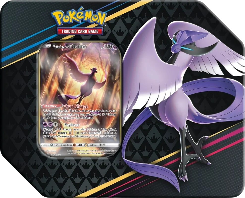 Pokémon Sword &amp; Shield Crown Zenith Tin (Galarian Articuno) | SWSH12.5