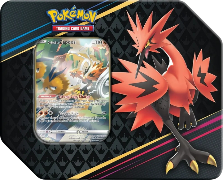 Pokémon Sword &amp; Shield Crown Zenith Tin (Galarian Zapdos) | SWSH12.5