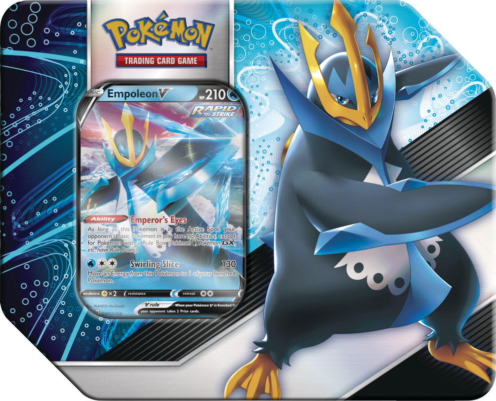 Pokémon Sword &amp; Shield Empoleon V Strikers Tin