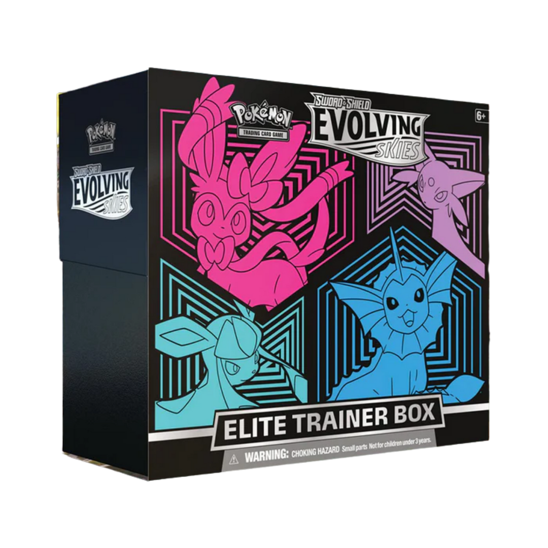 Pokémon Sword & Shield Evolving Skies Elite Trainer Box (ETB) (Sylveon, Glaceon, Vaporeon, Espeon) | SWSH07