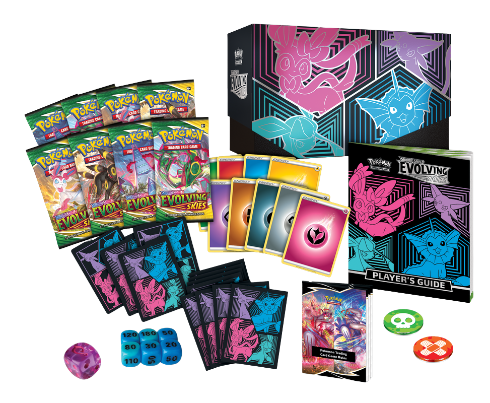 Pokémon Sword & Shield Evolving Skies Elite Trainer Box (ETB) (Sylveon, Glaceon, Vaporeon, Espeon) | SWSH07 2