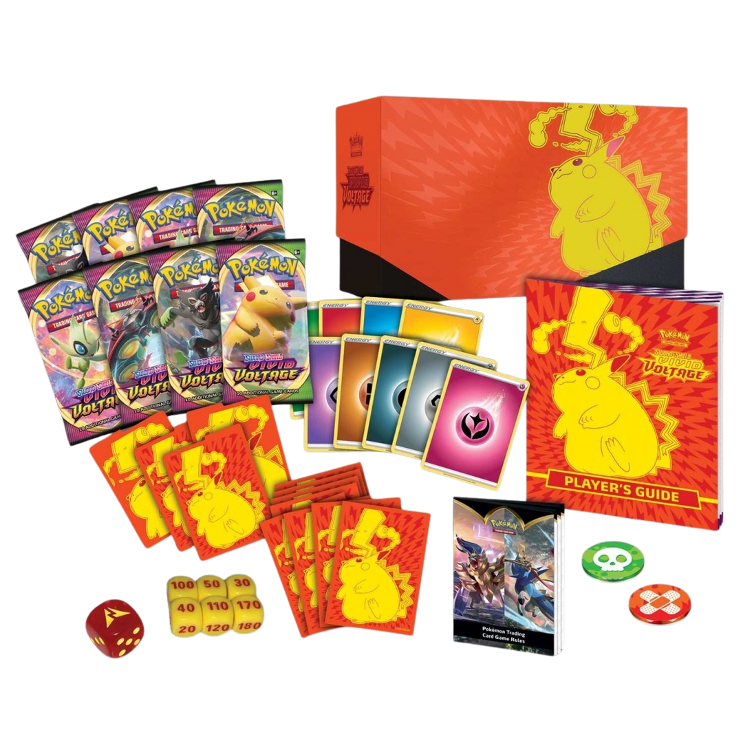 Pokémon Sword &amp; Shield Vivid Voltage Elite Trainer Box (ETB) | SWSH04 content