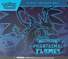 Load image into Gallery viewer, Pokemon TCG: Mega Evolution ME02 Phantasmal Flames Elite Trainer Box (PRE-ORDER)
