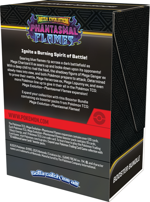 Pokémon Mega Evolution Phantasmal Flames Booster Bundle | ME02