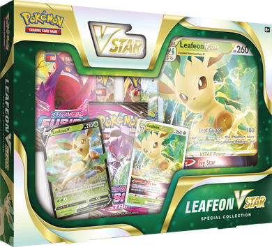 Pokemon TCG: Sword & Shield Leafeon Vstar Special Collection Box