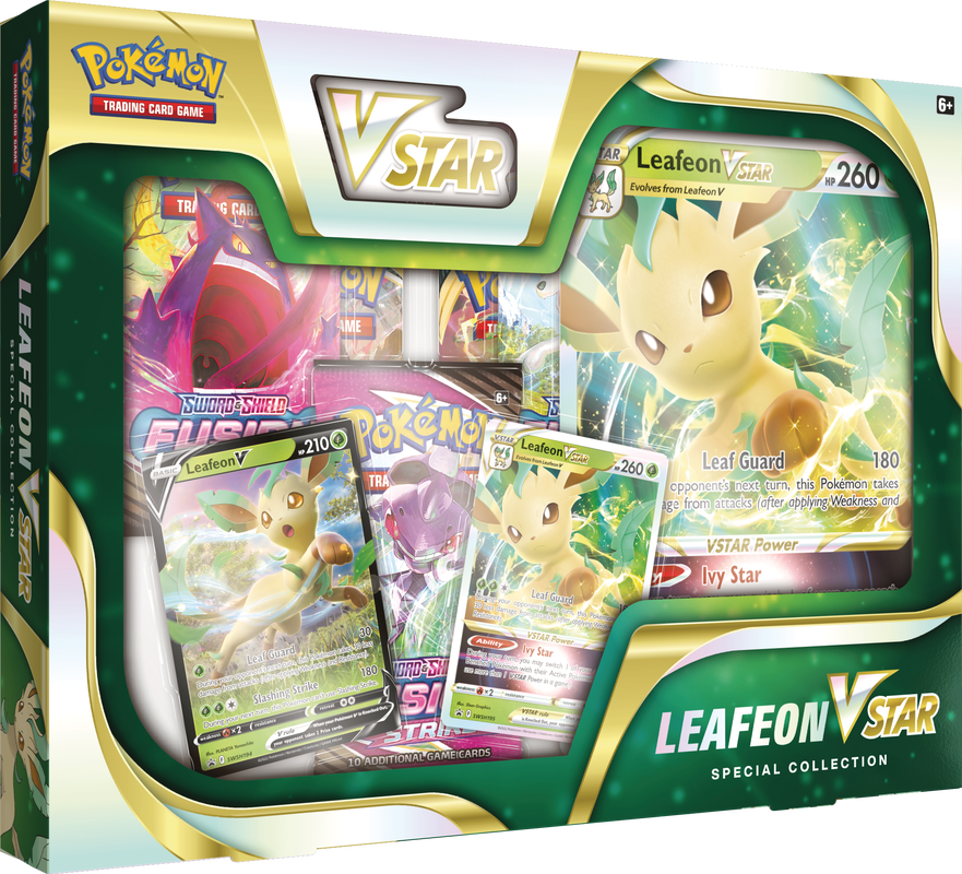 Pokemon TCG: Sword & Shield Leafeon Vstar Special Collection Box