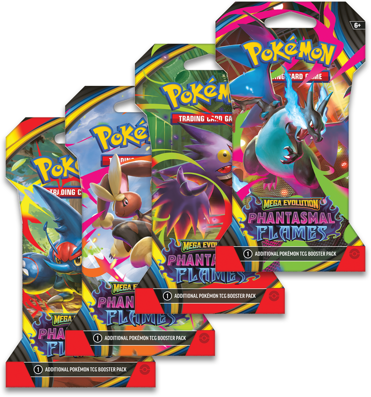 Pokémon Mega Evolution Phantasmal Flames Sleeved Pack | ME02