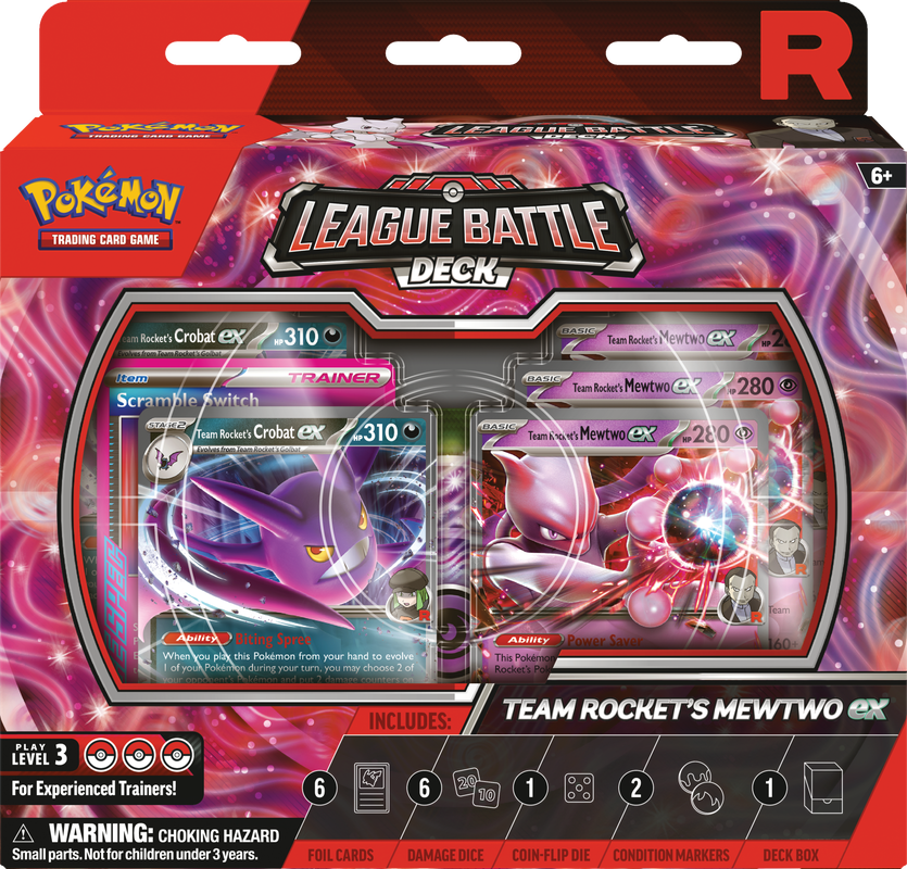 Pokemon TCG: Scarlet & Violet Team Rocket's Mewtwo Ex League Battle Deck