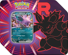 Load image into Gallery viewer, Pokemon TCG: Scarlet &amp; Violet Team Rocket&#39;s Tin Nidoking Ex
