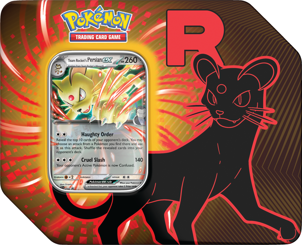 Pokemon TCG: Scarlet & Violet Team Rocket's Tin Persian Ex