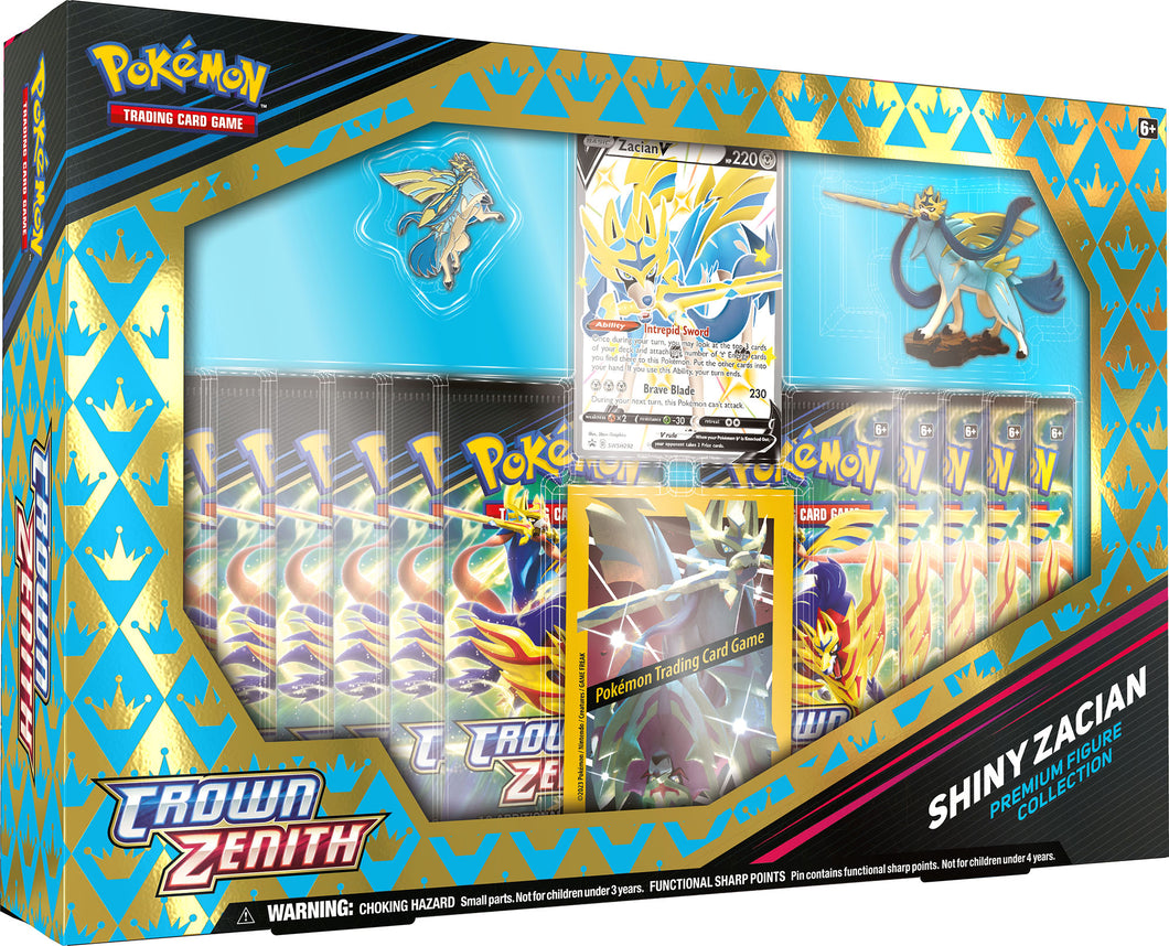 Pokemon TCG: Sword & Shield Crown Zenith Premium Figure Collection Box Shiny Zacian