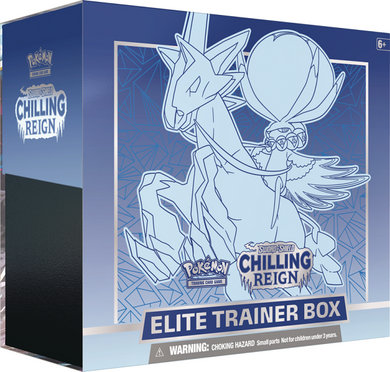 Pokemon TCG: Sword & Shield SWSH6 Chilling Reign Elite Trainer Box Ice Rider Calyrex