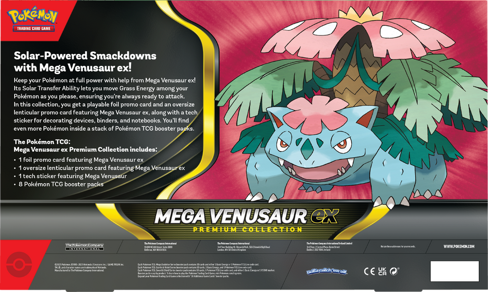 Pokémon Mega Evolution Mega Venusaur Ex Premium Collection Box