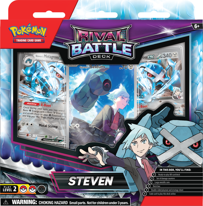 Pokémon Scarlet &amp; Violet Rival Battle Deck Box (Steven)