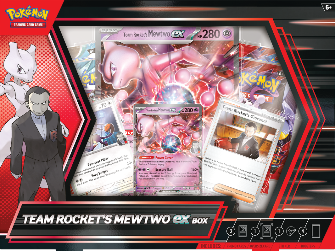 Pokémon Scarlet & Violet Team Rocket's Mewtwo Ex Collection Box