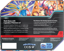 Load image into Gallery viewer, Pokemon TCG: Scarlet &amp; Violet Slashing Legends Tin Zacian Ex (PRE-ORDER)
