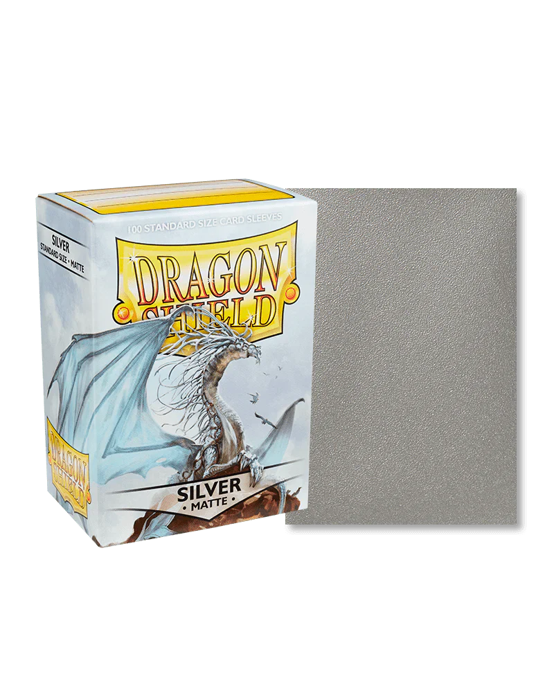 Dragon Shield Sleeves: Silver Matte