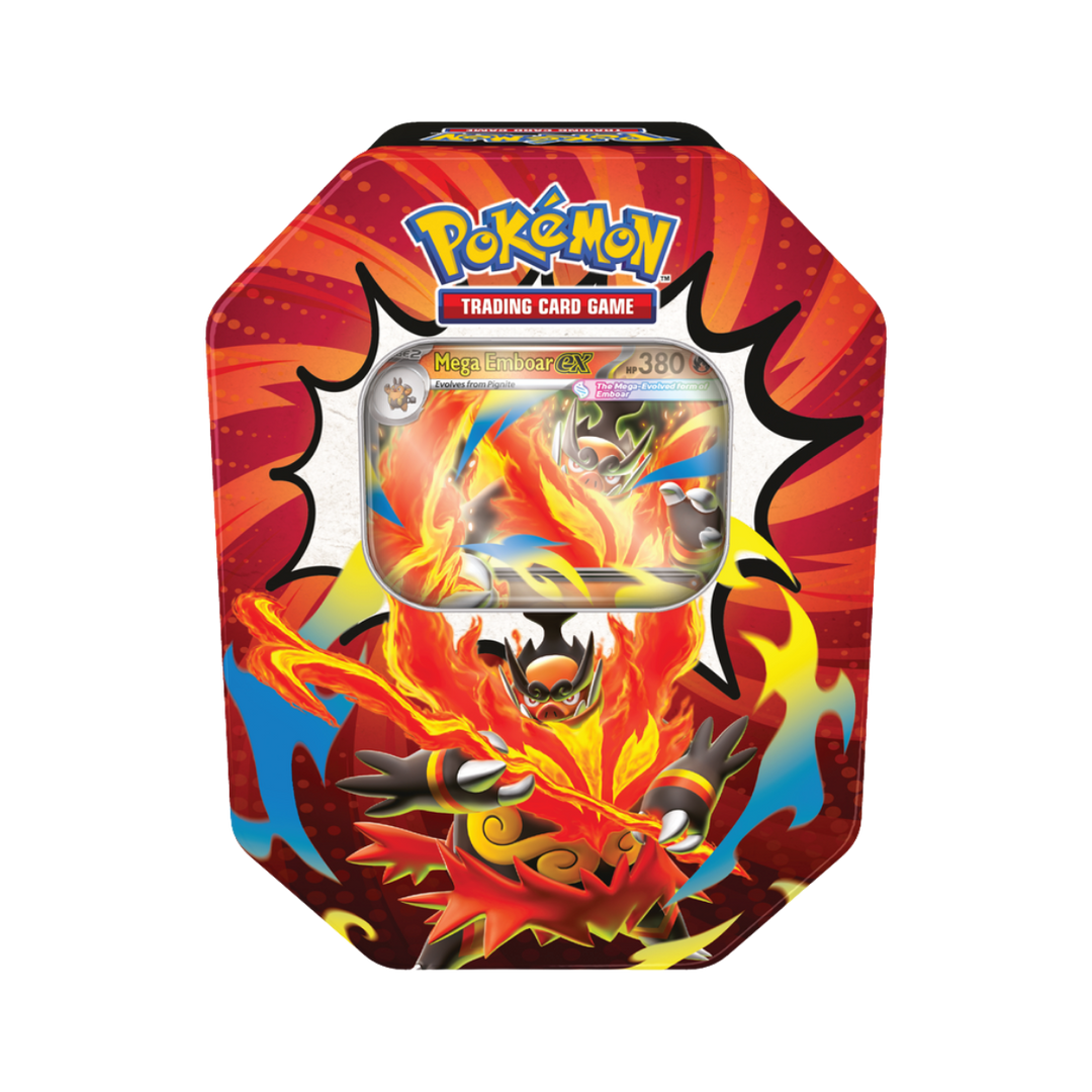 Pokémon Ascended Heroes Tin (Mega Emboar ex) | ME2.5
