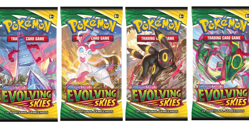 Pokemon TCG: Sword & Shield Evolving Skies Loose Booster Pack