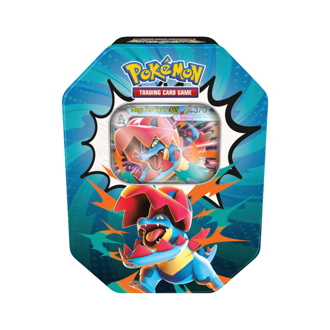 Pokémon Ascended Heroes Tin (Mega Feraligatr ex) | ME2.5