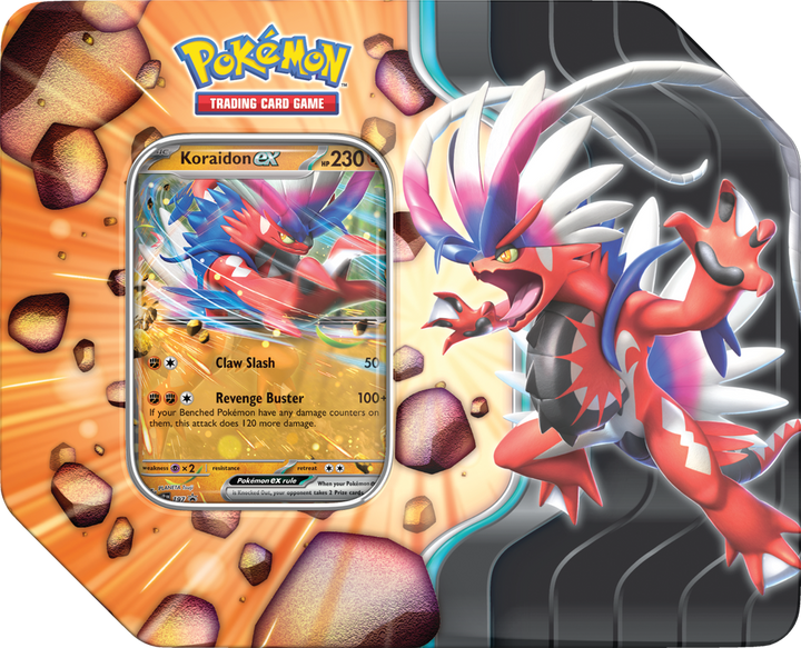 Pokémon Scarlet &amp; Violet Slashing Legends Tin (Koraidon Ex)
