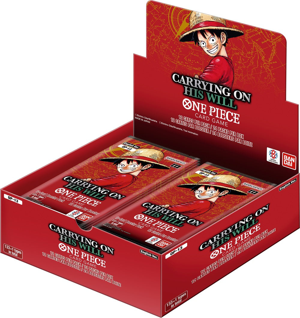 One Piece CG: Carrying On His Will OP-13 Booster Box (PRE-ORDER)