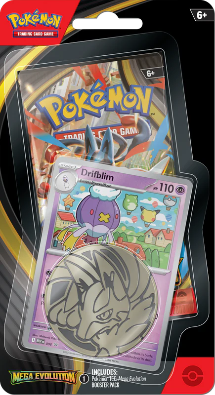 Pokemon TCG: Mega Evolution ME01 Drifblim Checklane Blister Pack