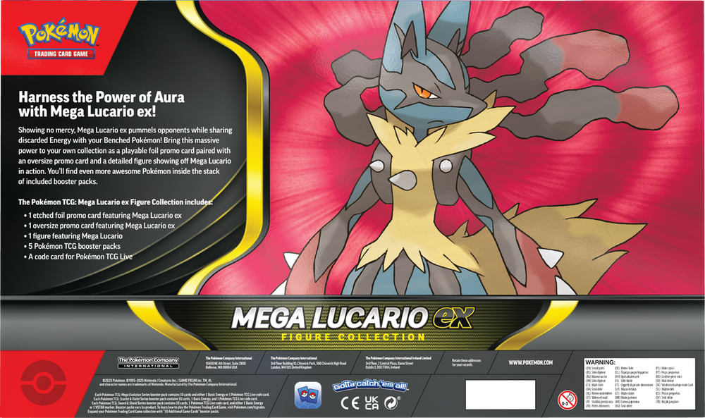 Pokémon Mega Evolution Mega Lucario Ex Figure Collection Box