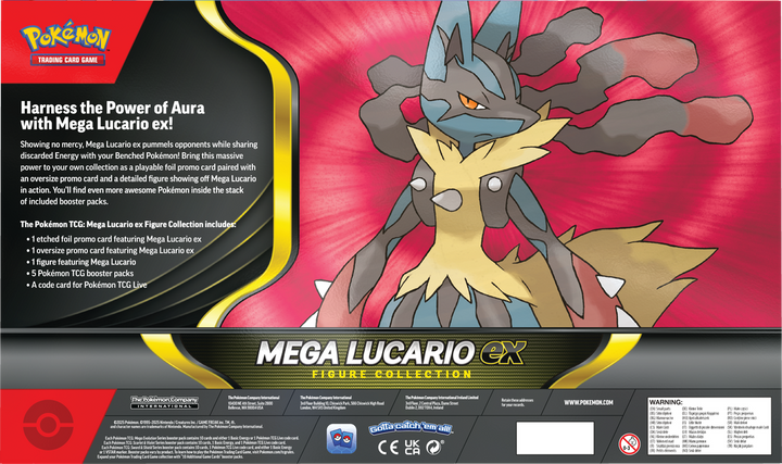 Pokémon Mega Evolution Mega Lucario Ex Figure Collection Box