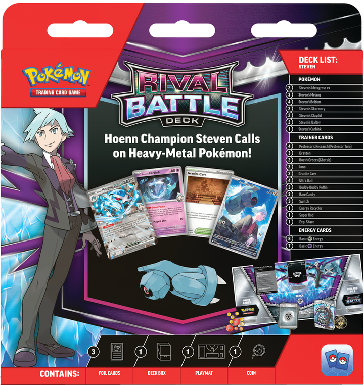 Pokémon Scarlet &amp; Violet Rival Battle Deck Box (Steven)