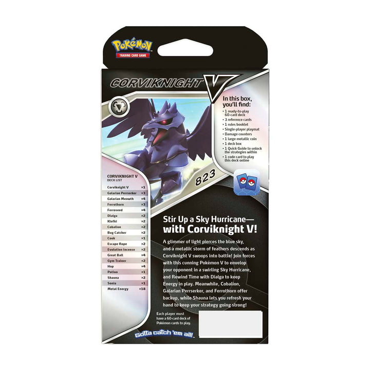 Pokémon Sword &amp; Shield Corviknight V Battle Deck