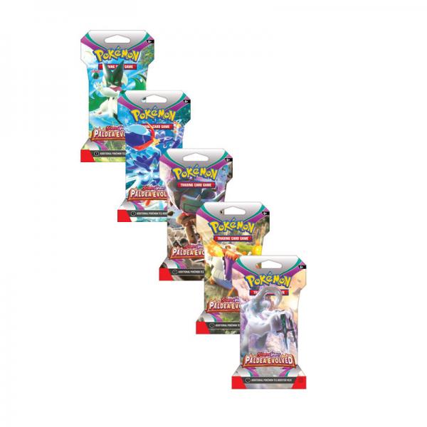 Pokémon Scarlet &amp; Violet Paldea Evolved Sleeved Pack | SV02
