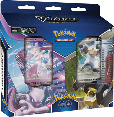 Pokémon Sword &amp; Shield Pokemon GO Mewtwo V vs. Melmetal V Duel Battle Deck Bundle