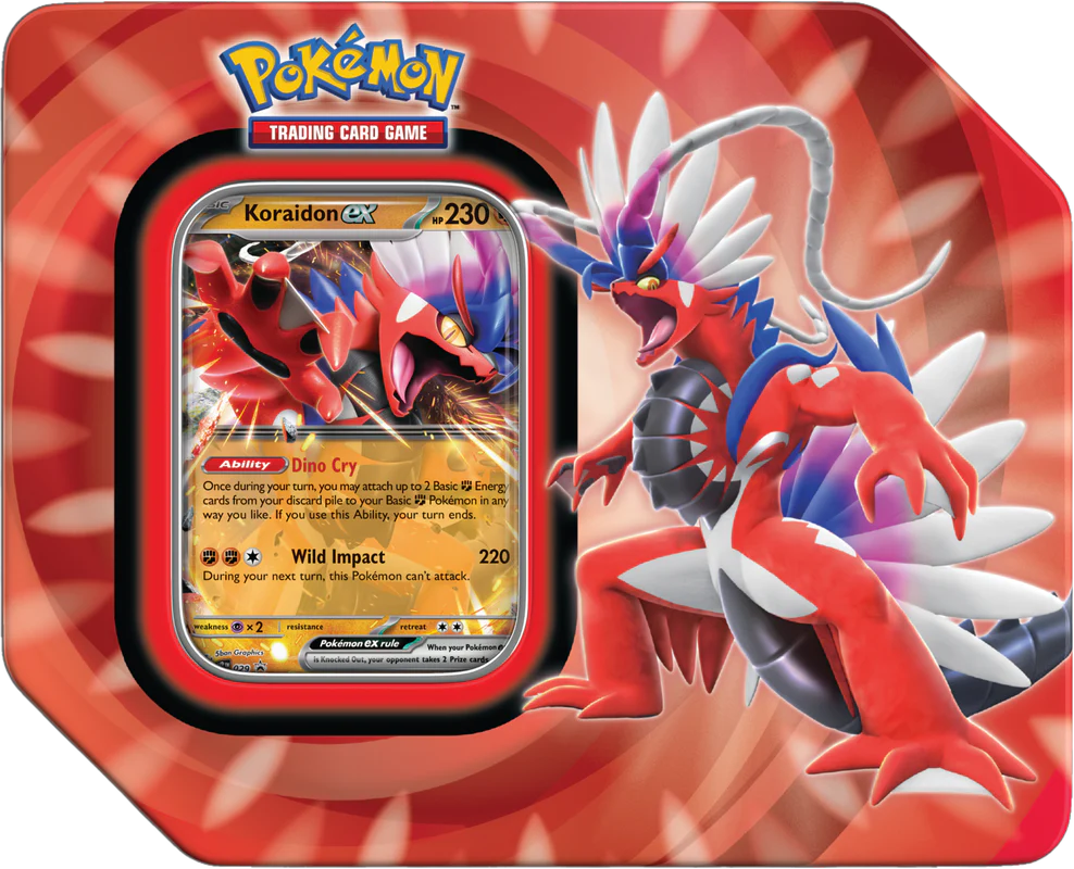 Pokémon Scarlet &amp; Violet Paldea Legends Tin (Koraidon Ex)