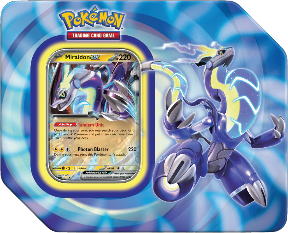 Pokémon Scarlet &amp; Violet Paldea Legends Tin (Miraidon Ex)